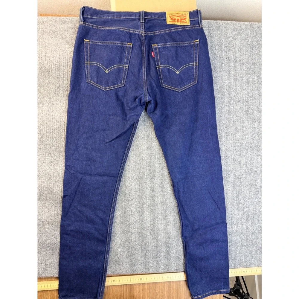 Levis 512 Slim Taper Jeans Mens 32x32 Dark Wash Indigo Denim Pants Streetwear